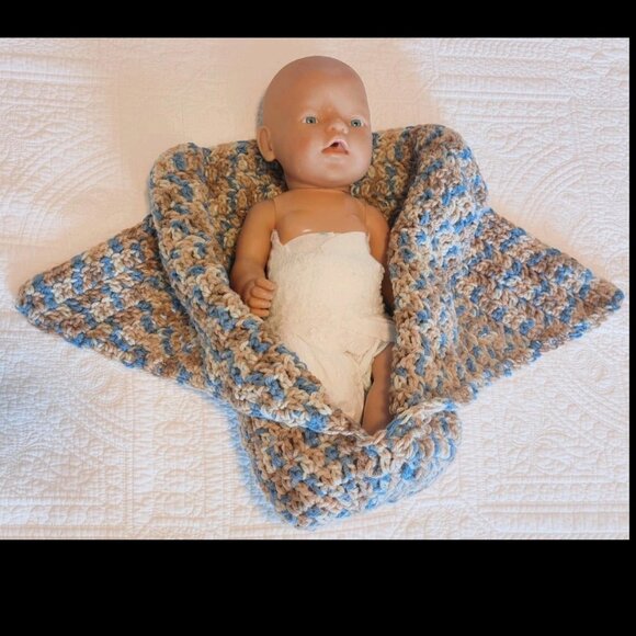 Handmade Crochet Sleep Swaddler for Infant Multicolored 0-3 Months - Picture 4 of 4